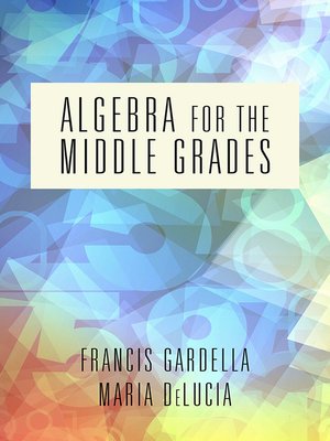 cover image of Algebra for the Middle Grades